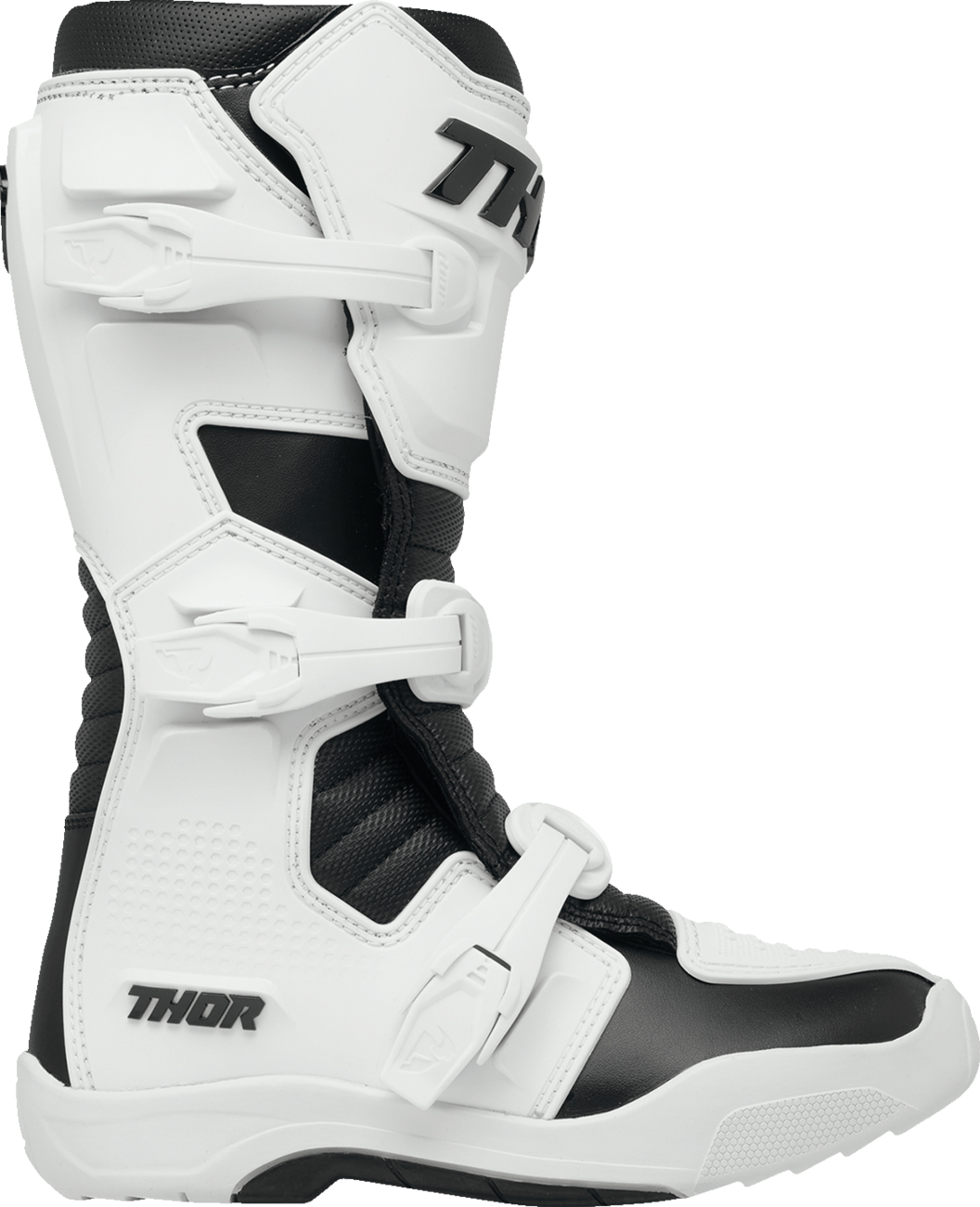 THOR Women's Blitz XR Boots - White/Black US 10 - Durable Motorcycle Riding Gear