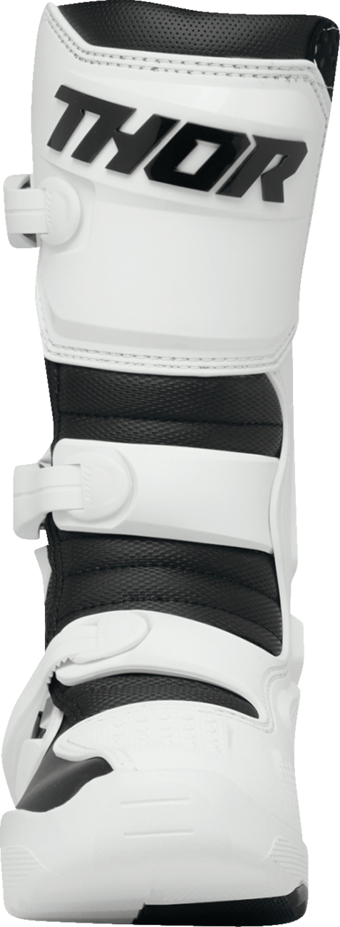 THOR Women's Blitz XR Boots - White/Black US 10 - Durable Motorcycle Riding Gear