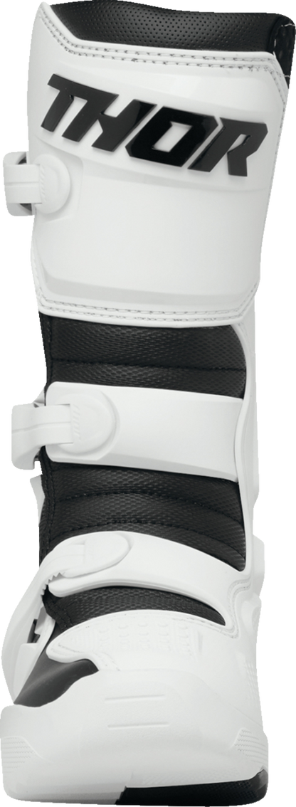 THOR Women's Blitz XR Boots - White/Black US 10 - Durable Motorcycle Riding Gear