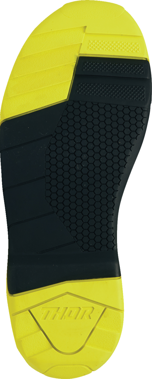 THOR Youth Blitz XR Boots - Acid/Black, US 7 - Durable Motorcycle Riding Gear with Adjustable Straps