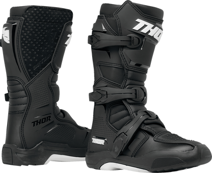 THOR Youth Blitz XR Boots - Black and White, US Size 3 - Part Number 3411-0726