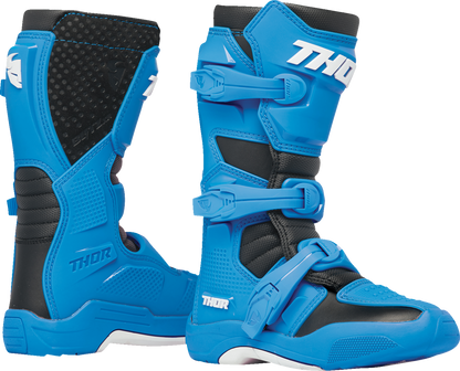 THOR Youth Blitz XR Boots - Black/Blue, Part Number 3411-0733