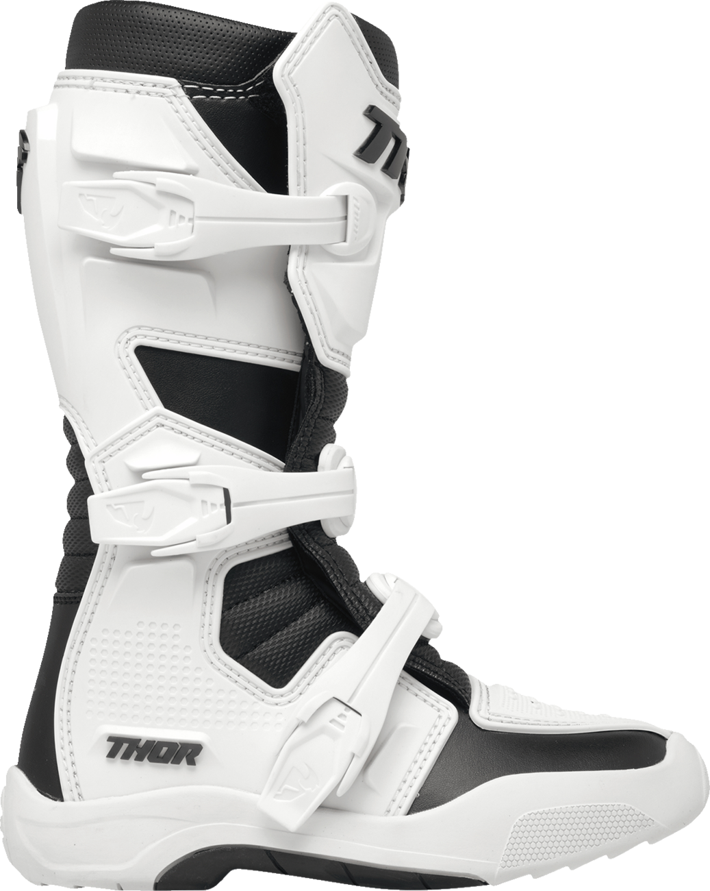THOR Youth Blitz XR Boots - White/Black US 2 (Part No. 3411-0746)