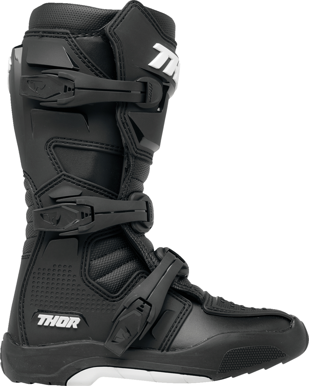 THOR Youth Blitz XR Boots - Black and White, US Size 3 - Part Number 3411-0726