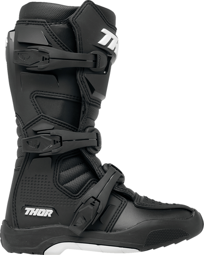 THOR Youth Blitz XR Boots - Black and White, US Size 3 - Part Number 3411-0726