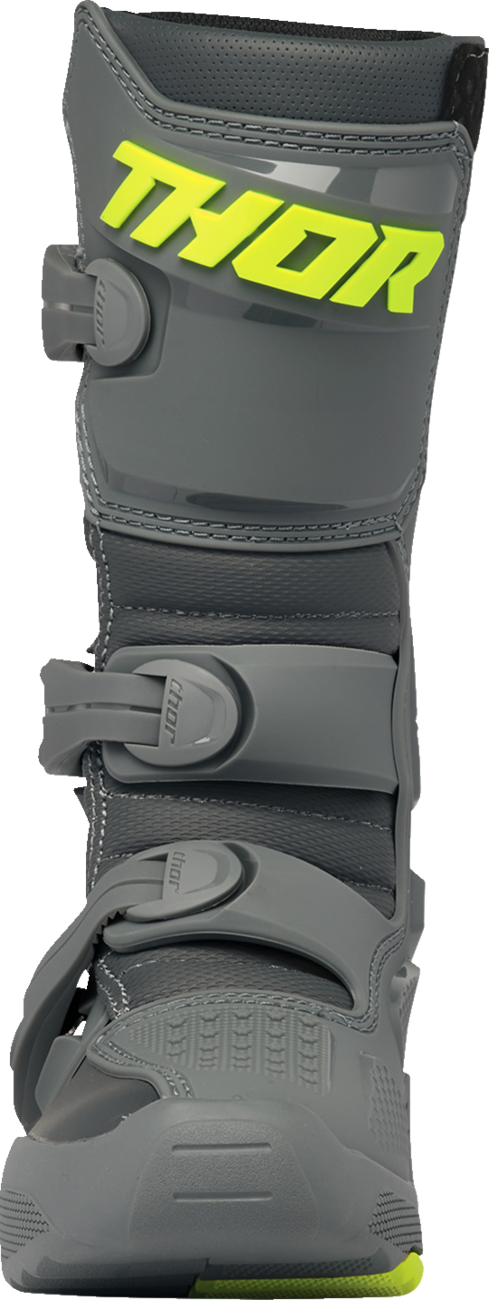 THOR Youth Blitz XR Boots - Gray/Charcoal, Part No. 3411-0742