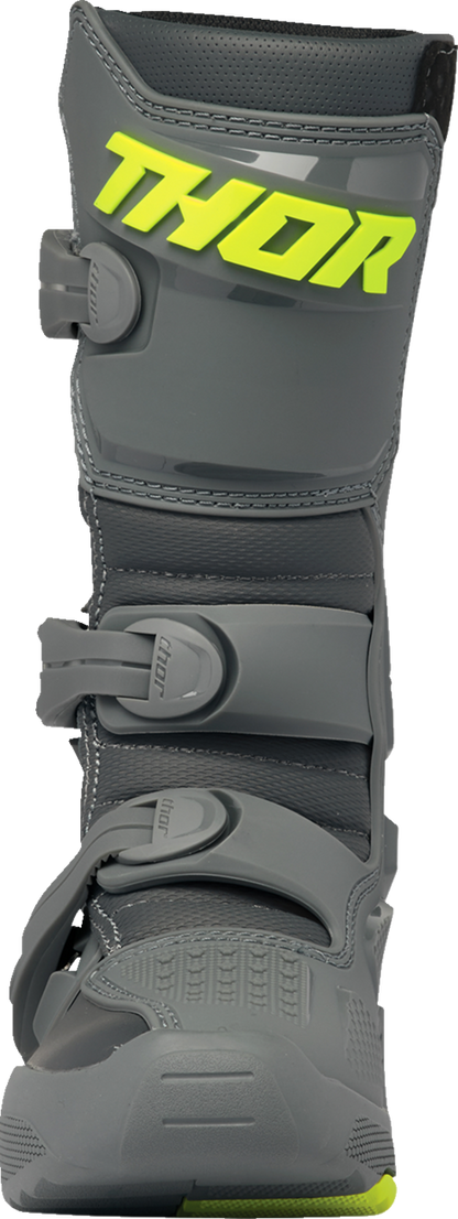 THOR Youth Blitz XR Boots - Gray/Charcoal, Part No. 3411-0742