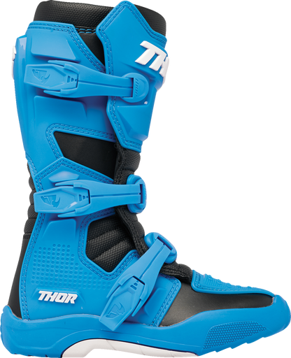 THOR Youth Blitz XR Boots - Black/Blue, Part Number 3411-0733
