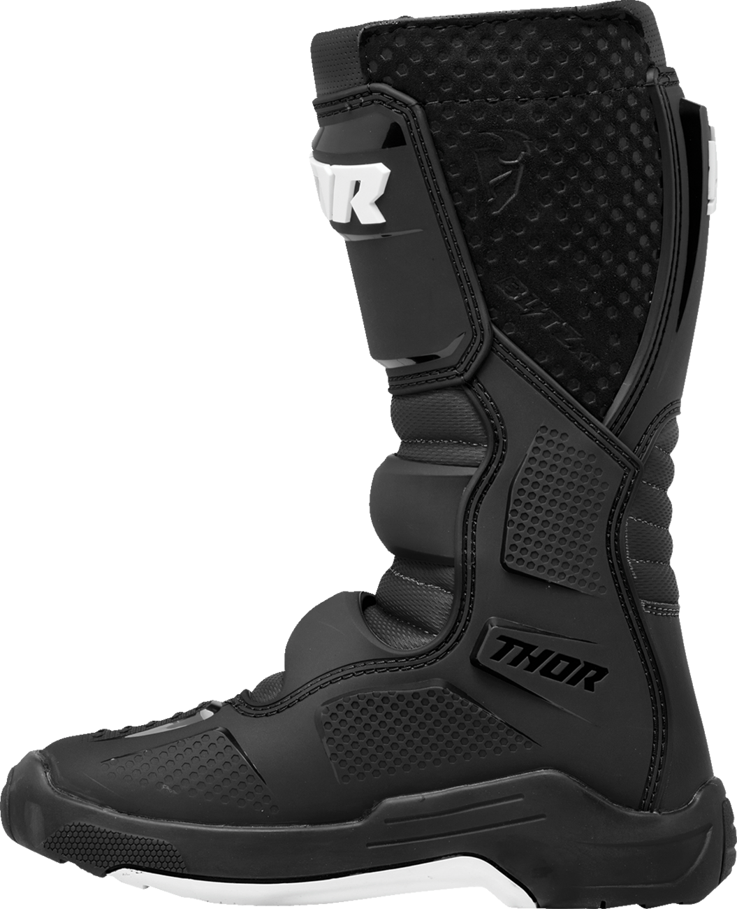 THOR Youth Blitz XR Boots - Black and White, US Size 3 - Part Number 3411-0726