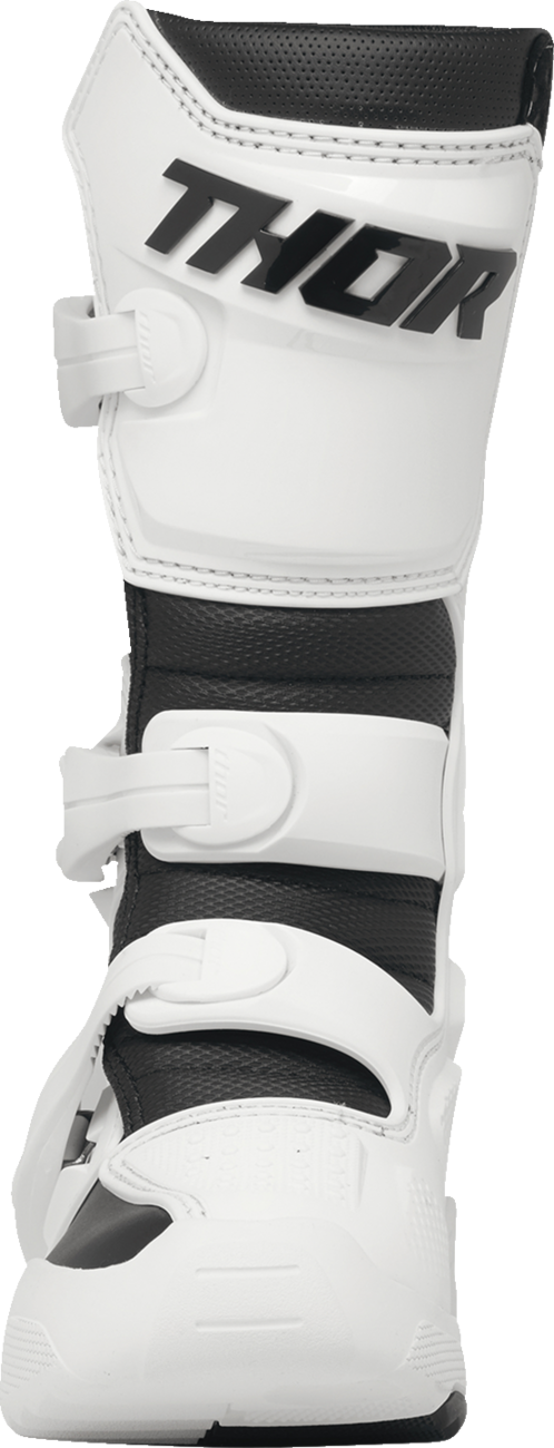 THOR Youth Blitz XR Boots - White/Black - US 4, Model 3411-0748