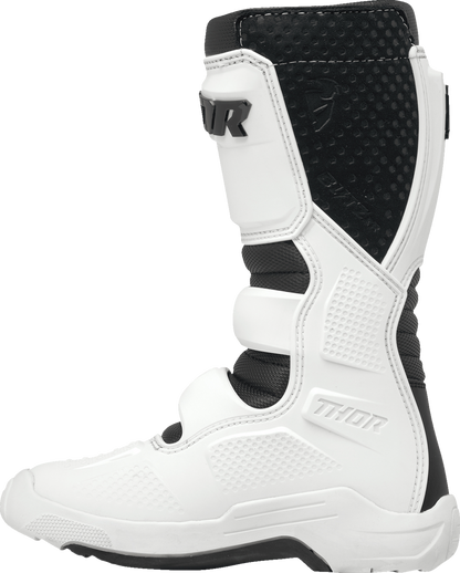 THOR Youth Blitz XR Boots - White/Black US 5 (Part No. 3411-0749)