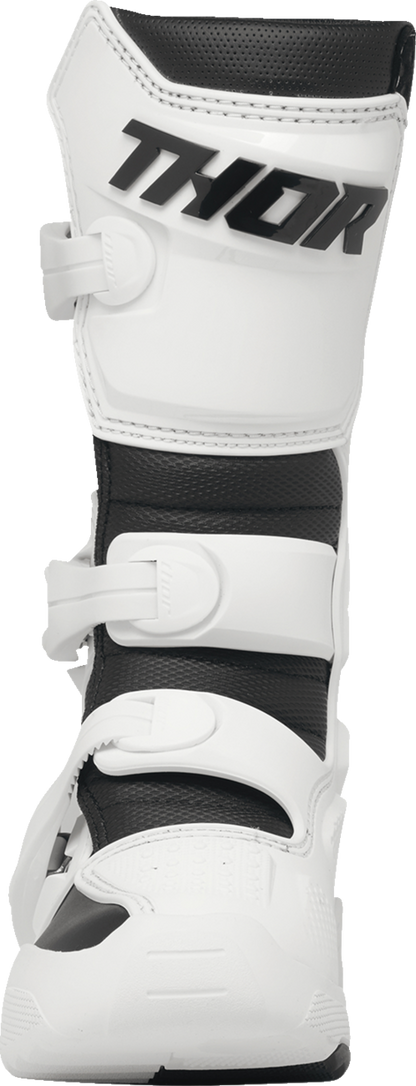 THOR Youth Blitz XR Boots - White/Black, Part Number 3411-0747