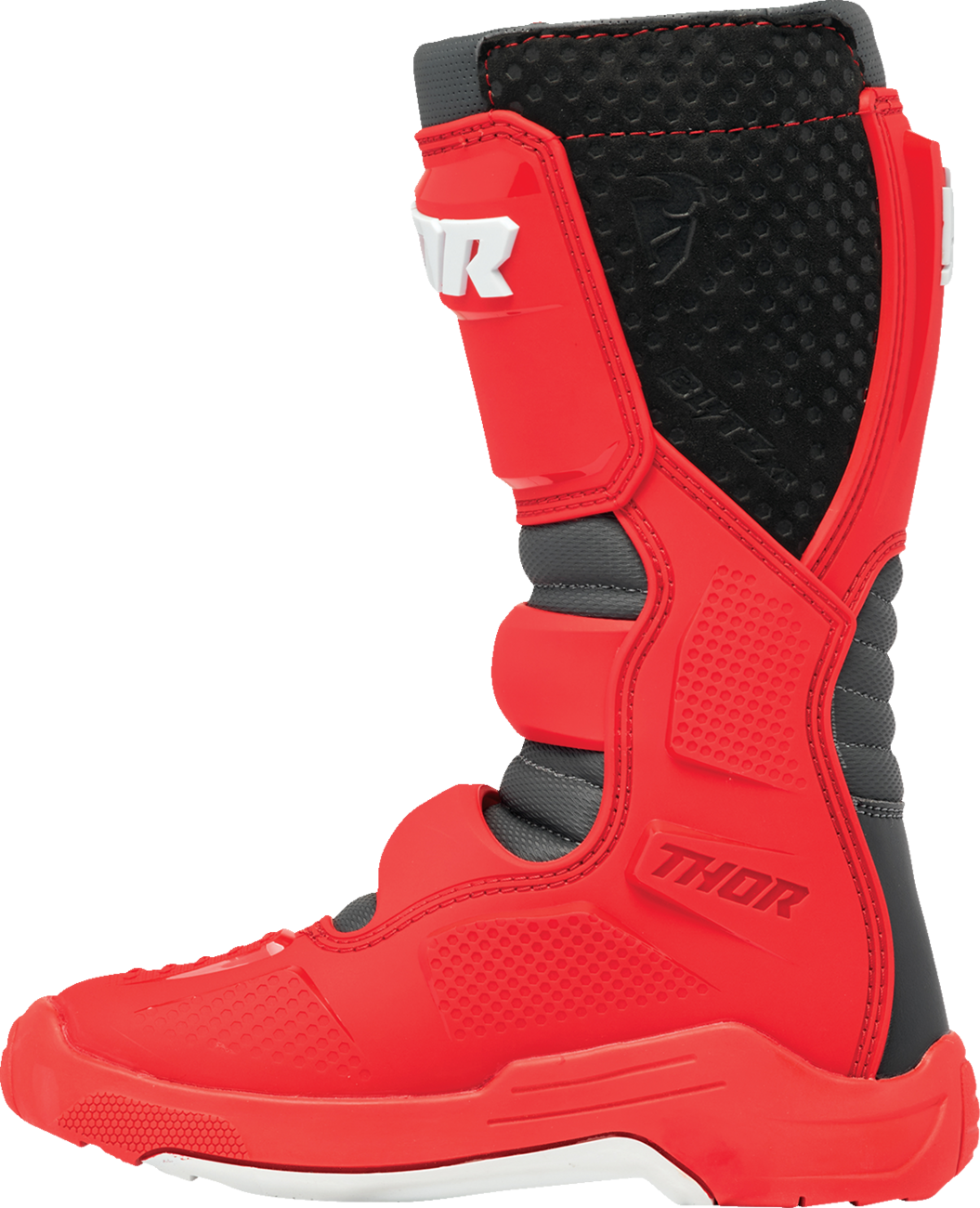 THOR Youth Blitz XR Boots - Red/Charcoal, Part #3411-0753