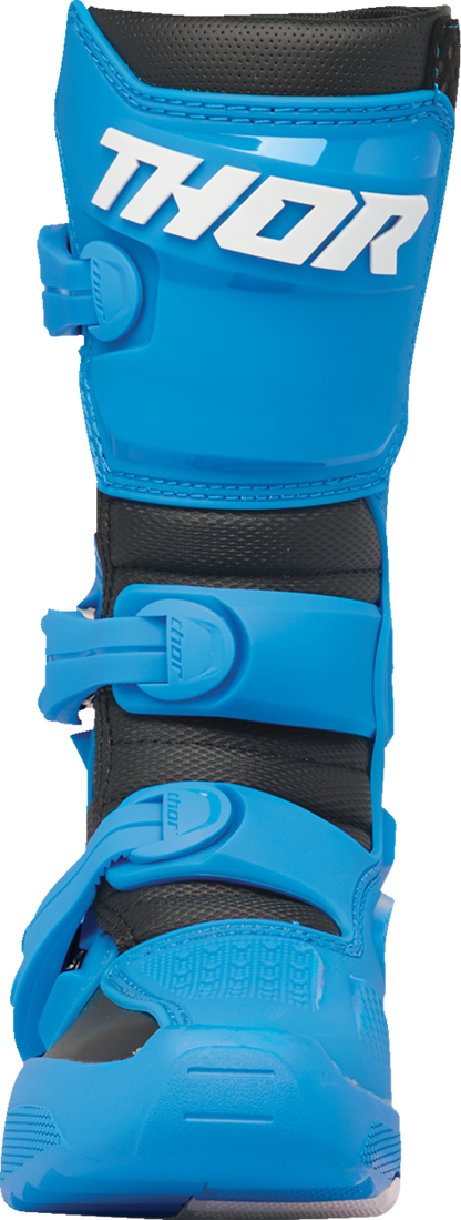 THOR Youth Blitz XR Boots - Black/Blue, Part Number 3411-0733