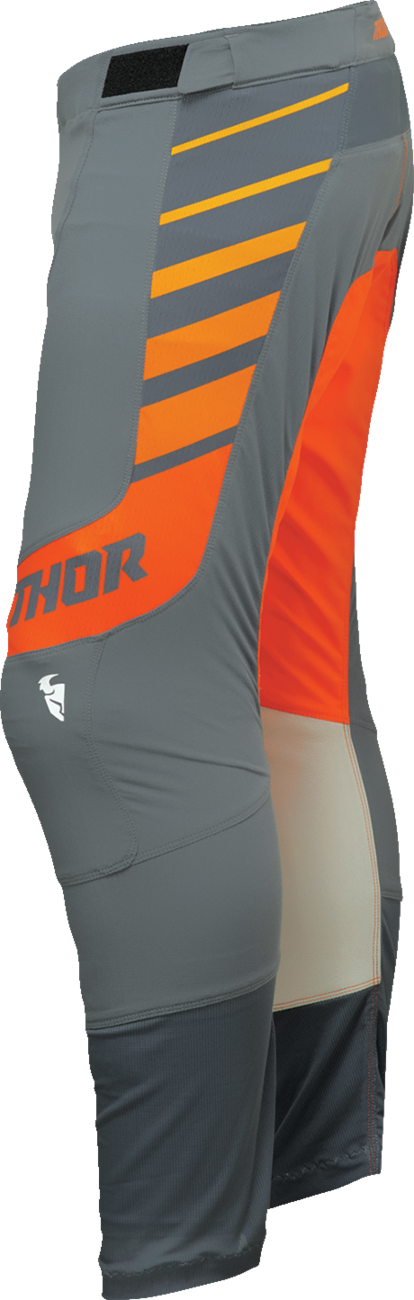 THOR Prime Analog Pants Charcoal/Orange US 29 – Lightweight Motorcycle Riding Pants with Premium Features