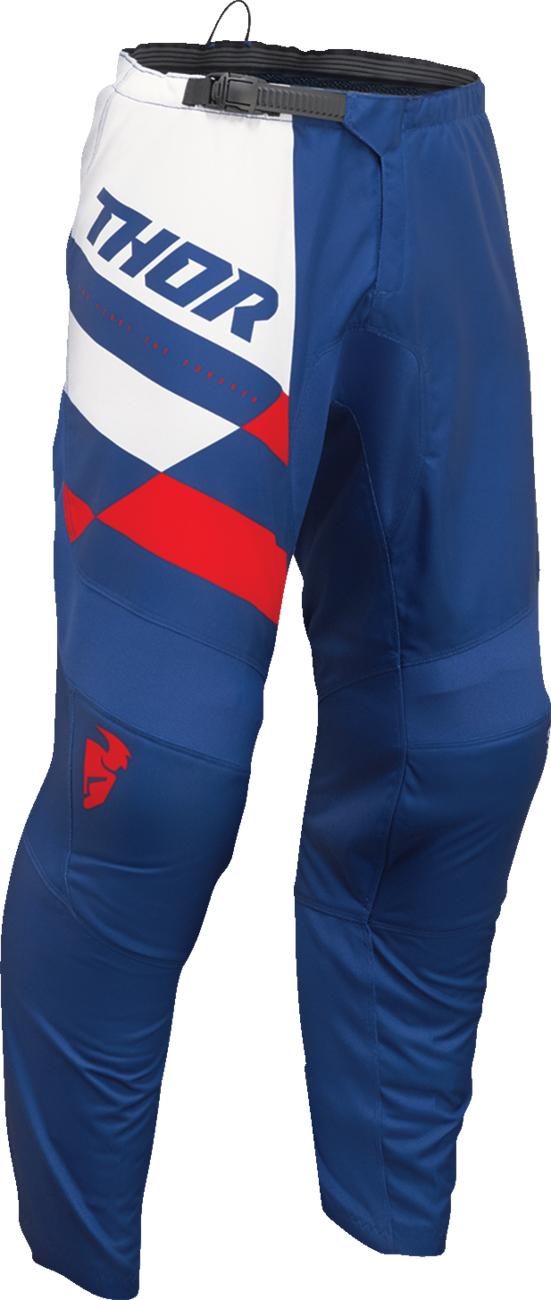 THOR Youth Sector Checker Pants - Navy/Red, US 26, Part 2903-2443