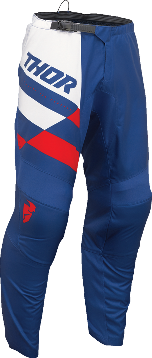 THOR Youth Sector Checker Pants - Navy/Red, US 26, Part 2903-2443