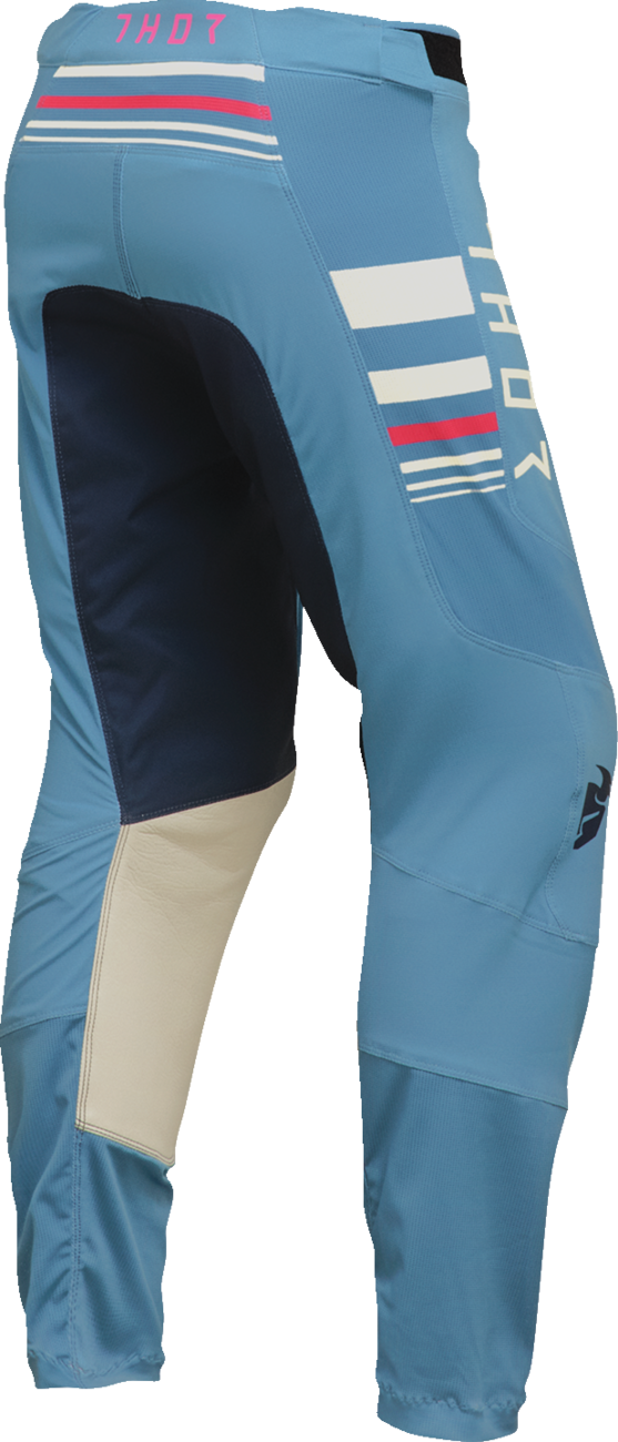 THOR Women's Prime Blaze Pants - Blue Steel/Vintage White US 7/8 - Part Number 2902-0359
