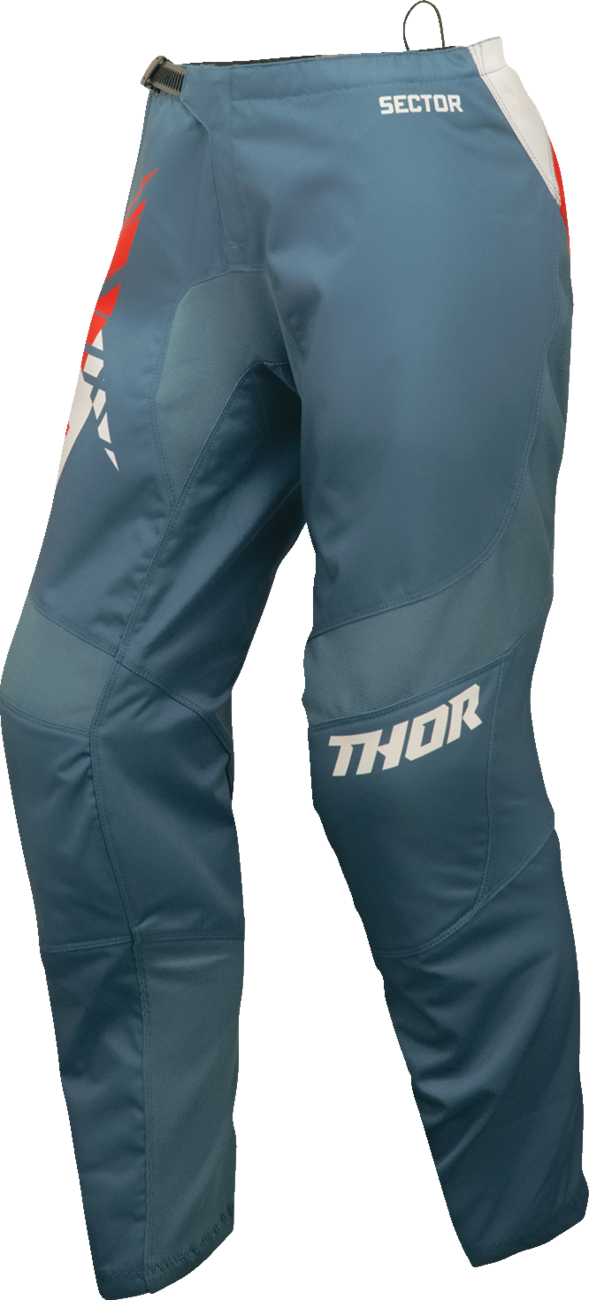 THOR Women's Sector Split Pants - Blue Steel/Vintage White, US 9/10, Part 2902-0345