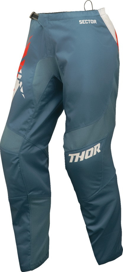 THOR Women's Sector Split Pants - Blue Steel/Vintage White, US 9/10, Part 2902-0345