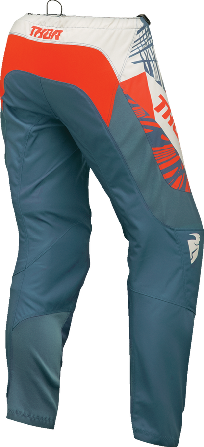 THOR Women's Sector Split Pants - Blue Steel/Vintage White, US 3/4 (Part #2902-0342)