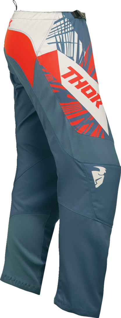 THOR Women's Sector Split Pants - Blue Steel/Vintage White, US 9/10, Part 2902-0345