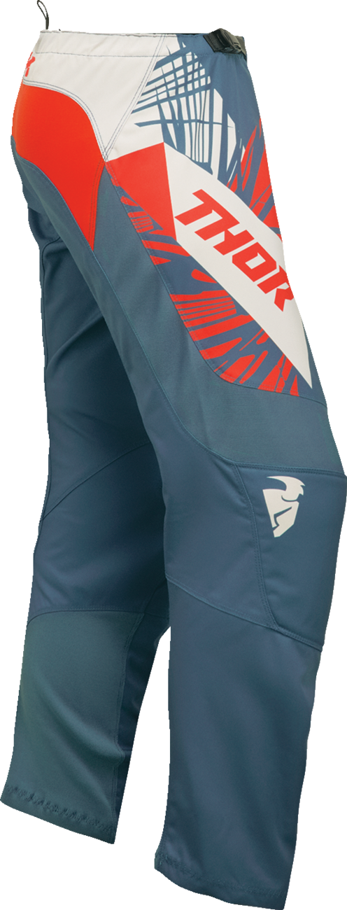 THOR Women's Sector Split Pants - Blue Steel/Vintage White US 5/6 (Part No. 2902-0343)