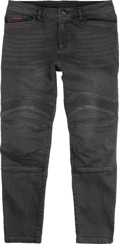 ICON Slabtown™ Jeans with D3O Ghost Knee and Hip Protectors - Black, US 40, Part 2821-1450