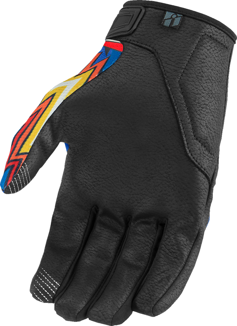 ICON Hooligan™ CE Flyboy Gloves - Blue, Small - Part Number 3301-4709
