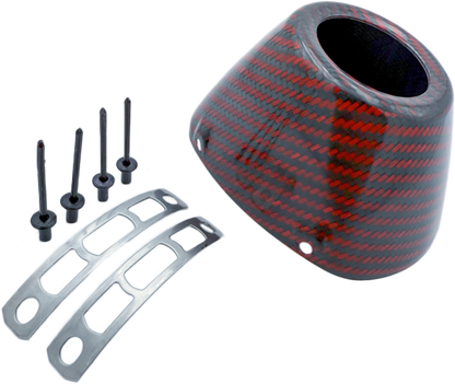 FMF Carbon Cap 4.1 New Style Red Carbon – High-Performance Motorcycle Accessory