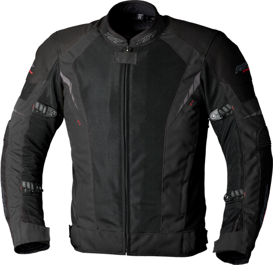 RST PS Ventilator D3O Jacket Black Textile Large – Sport and Touring Motorcycle Riding Gear