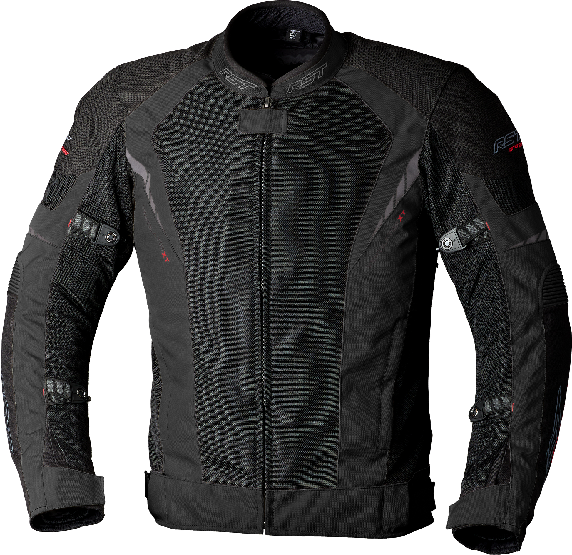 RST Ps Ventilator D3O Jacket Black Textile Motorcycle Riding Jacket