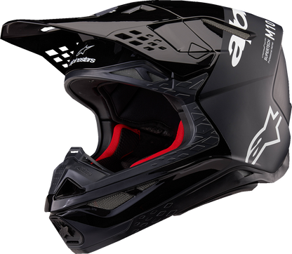 Alpinestars Supertech M10 Flood MIPS Helmet - Black/Dark Gray, XS (Part No. 8301023-1310-XS)