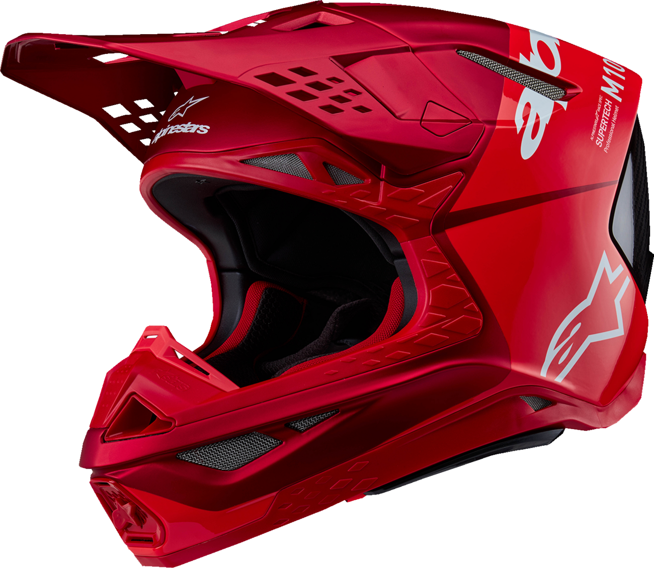 Alpinestars Supertech M10 Helmet Flood - MIPS® Red Fluo/Red, Medium