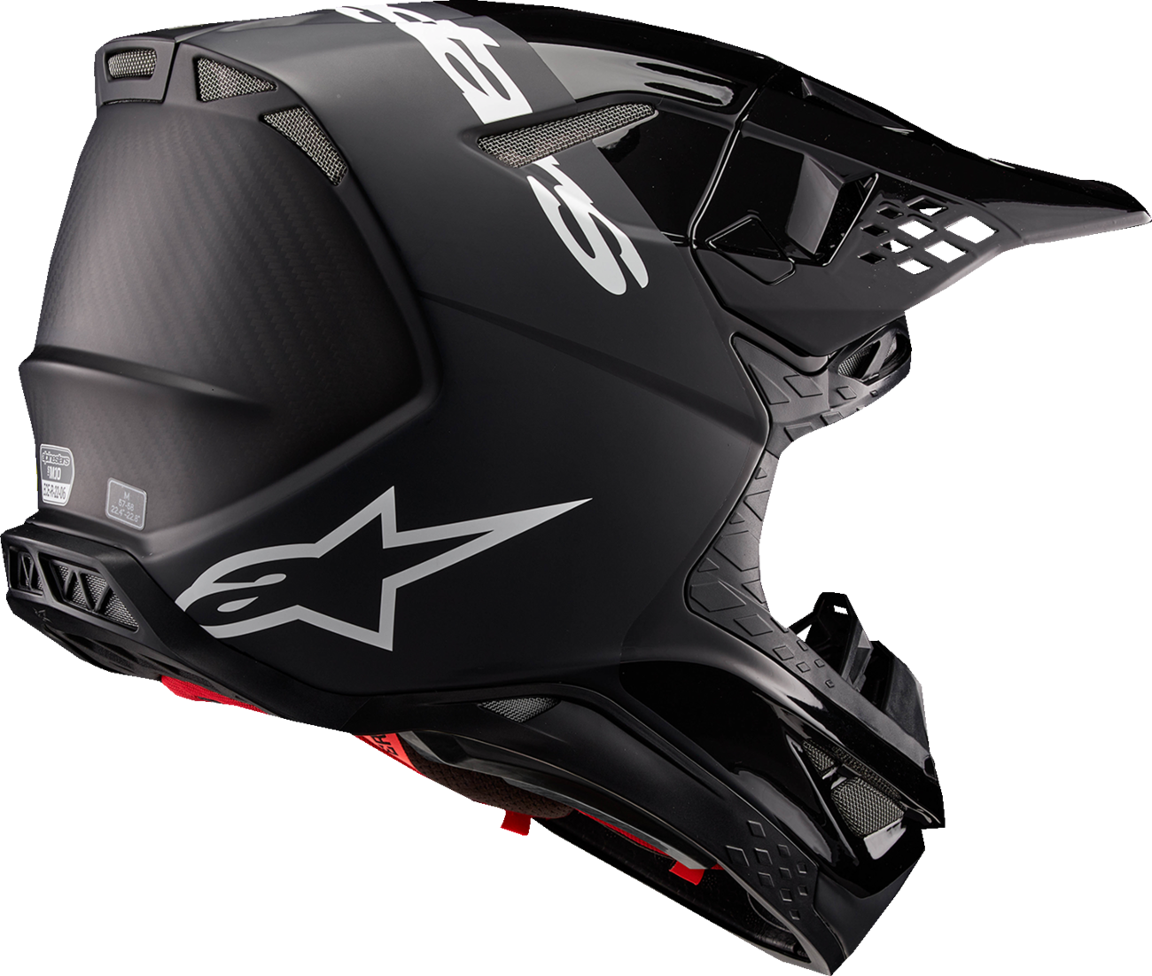 Alpinestars Supertech M10 Flood MIPS Helmet - Black/Dark Gray, XS (Part No. 8301023-1310-XS)