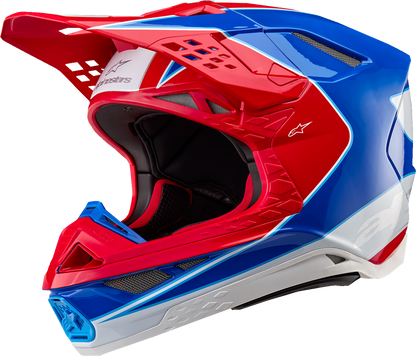 Alpinestars Supertech M10 Helmet Aeon MIPS® Bright Red/Blue, Size 2L - Part 8301923-3017-2X