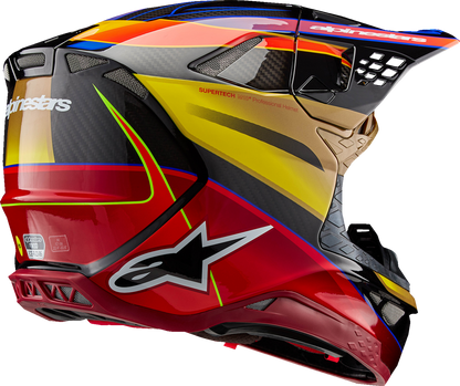 Alpinestars Supertech M10 Helmet Era MIPS® Gloss Gold/Yellow/Rio Red - XL 8301223-5938-XL