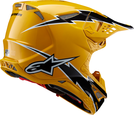 Alpinestars Supertech M10 Helmet - Ampress MIPS® Gloss Black/Yellow Medium