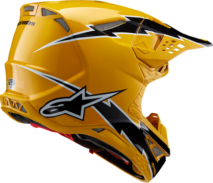 Alpinestars Supertech M10 Helmet - Ampress MIPS®, Gloss Black/Yellow - XS