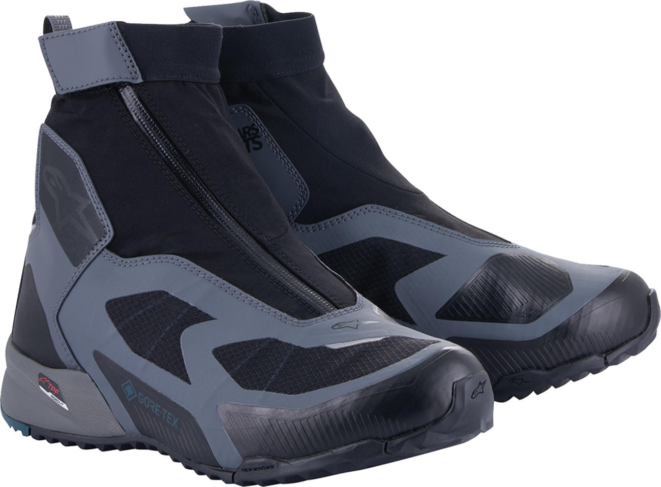 Alpinestars CR-8 Gore-Tex® Riding Shoes - Black/Grey/Blue US 11.5 / EU 45, Part #2338224128511.5