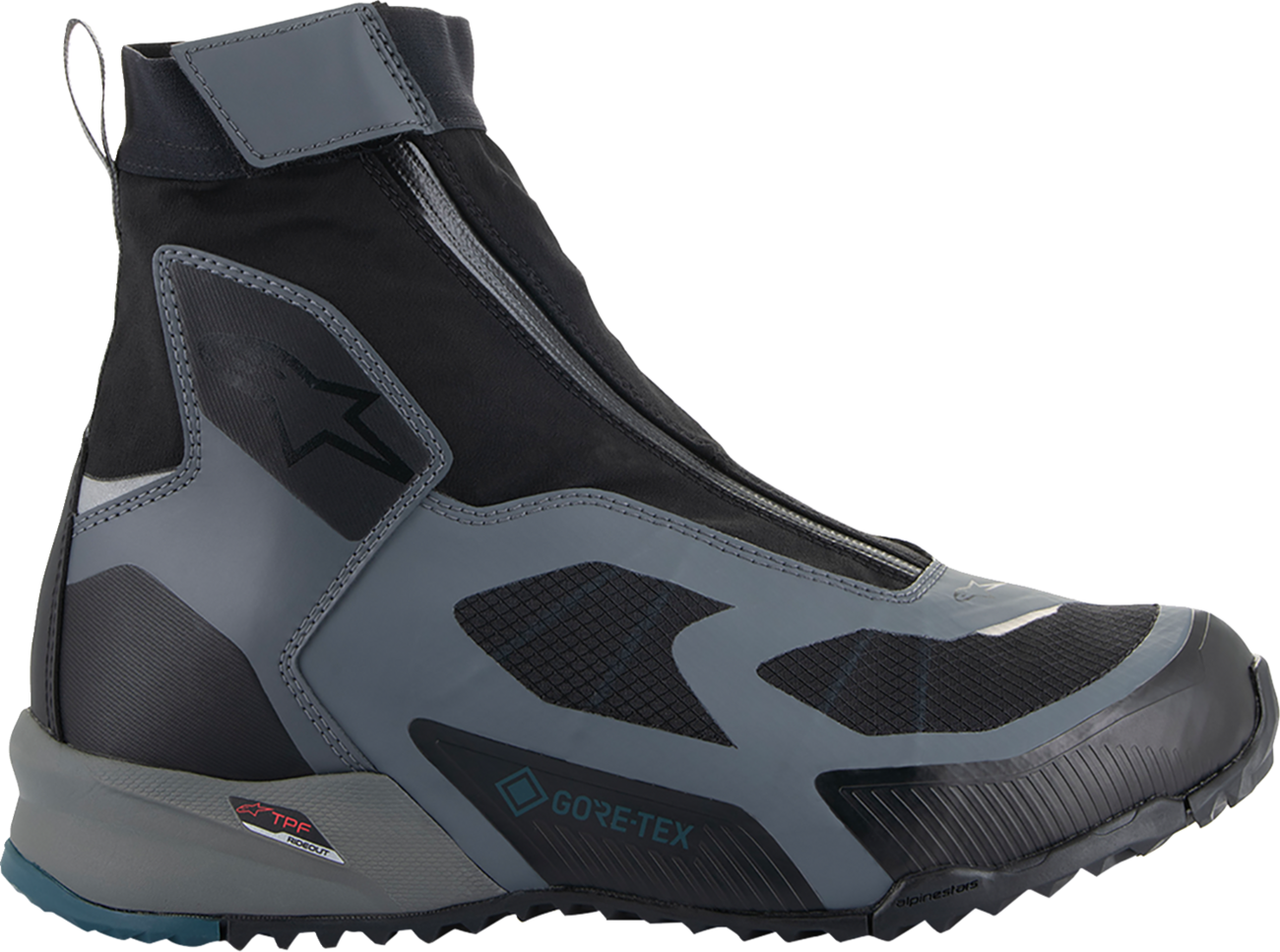 Alpinestars CR-8 Gore-Tex® Riding Shoes - Black/Grey/Blue US 11.5 / EU 45, Part #2338224128511.5
