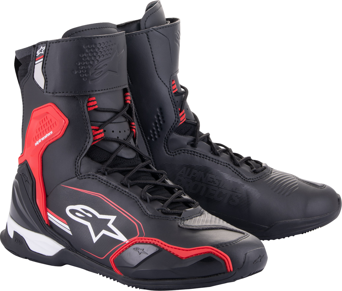 Alpinestars Superfaster Shoe - Black, Red & White - US 13.5 (Part No. 2511124134213.5)