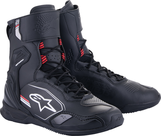 Alpinestars Superfaster Shoe - Black/Gray/Red US 8 with Enhanced Motorcycle Protection