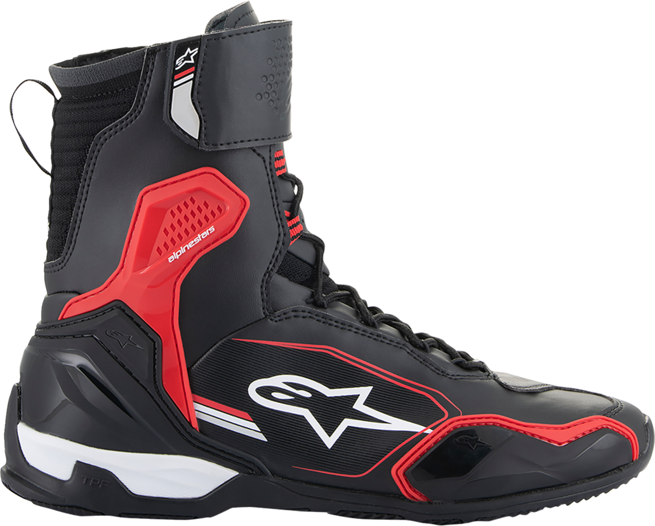 Alpinestars Superfaster Shoe - Black, Red & White - US 13.5 (Part No. 2511124134213.5)