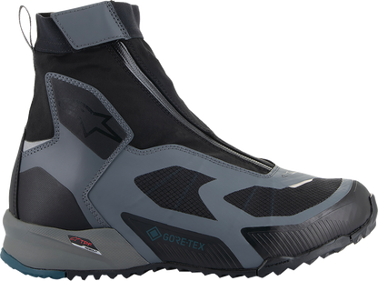 Alpinestars CR-8 Gore-Tex® Riding Shoes - Black, Grey, and Blue - US 12 / EU 45.5