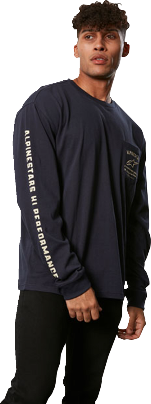 Alpinestars Rep Long-Sleeve T-Shirt in Dark Navy (Part No. 123371400701M)
