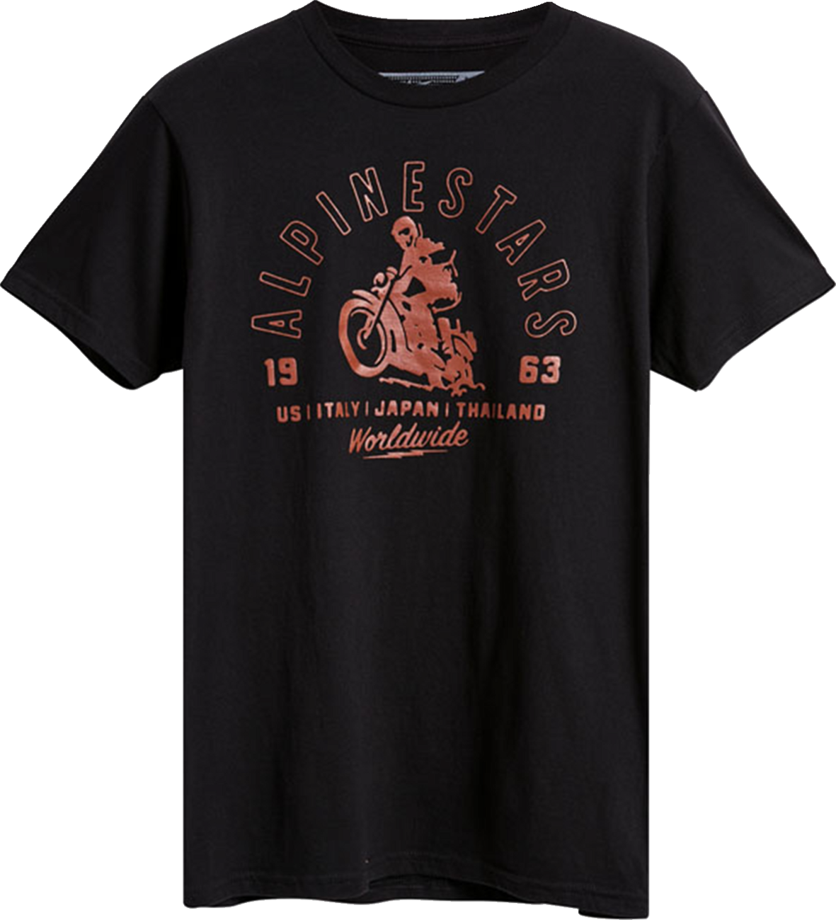 Alpinestars Sander T-Shirt - Black, Medium, 100% Combed Ring Spun Cotton