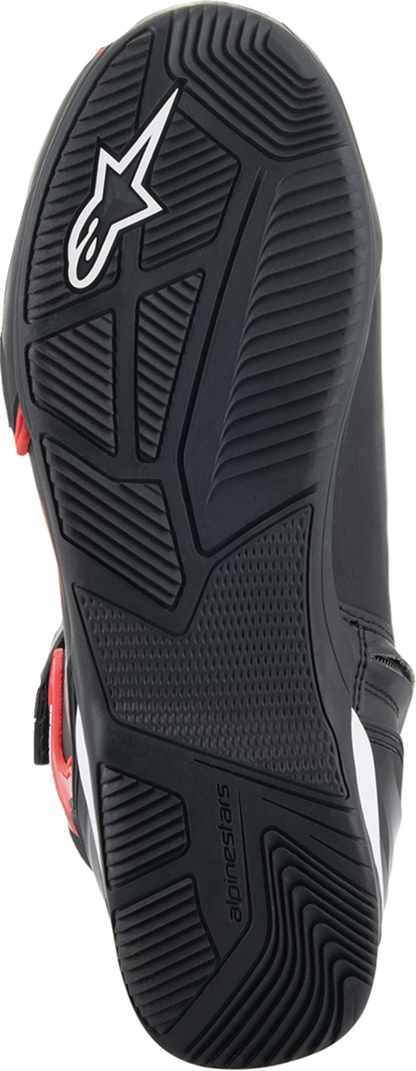 Alpinestars Superfaster Shoe - Black/Red/White US 13 - Enhanced Motorcycle Footwear with Integrated Protection