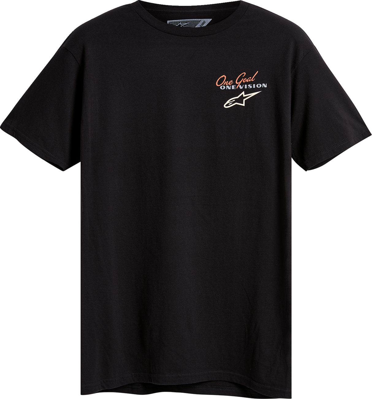 Alpinestars Flagged T-Shirt 2XL - Black with Vintage Poster Graphic