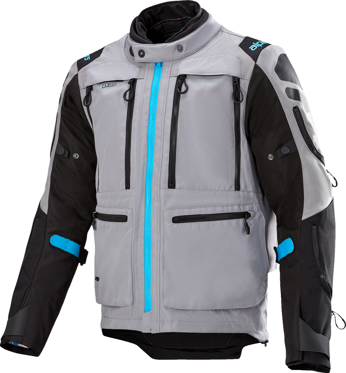 Alpinestars Ardent 3-in-1 Adventure Touring Jacket 3XL - Gray, Black, Blue - Model 3204423-9117-3X